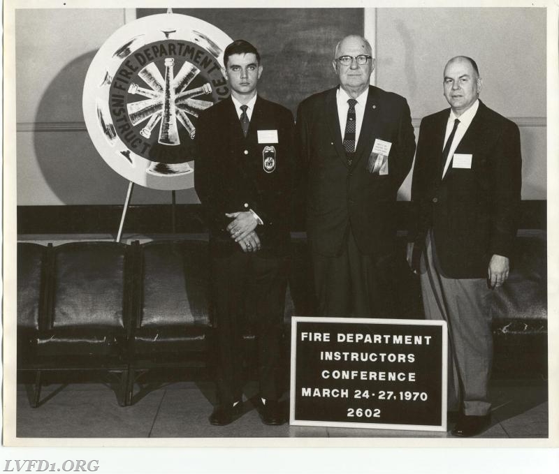 1970: Tom Mattingly and Noah Callis from Hollywood VFD attend the Fire Department Instructors Conference in Kansas City